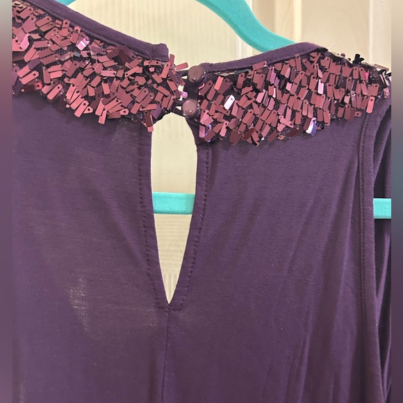 Preloved Purple Bling Debbie Shuchat Top - Picture 6 of 6